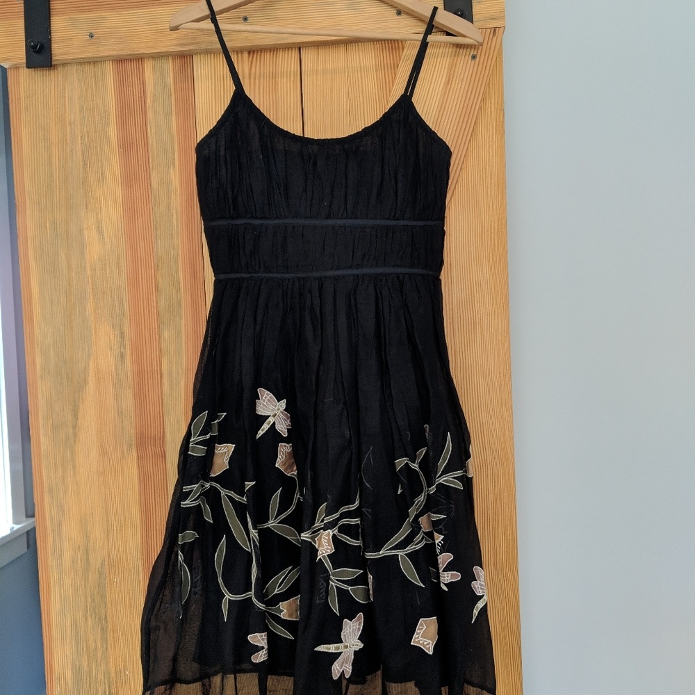 Embroidered Anthropologie Dress